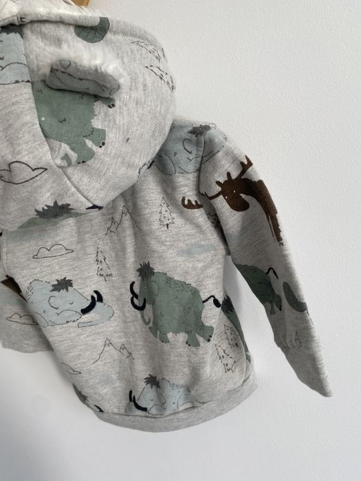 Bluza jak newbie 62 w mamuty z kapturem z uszami