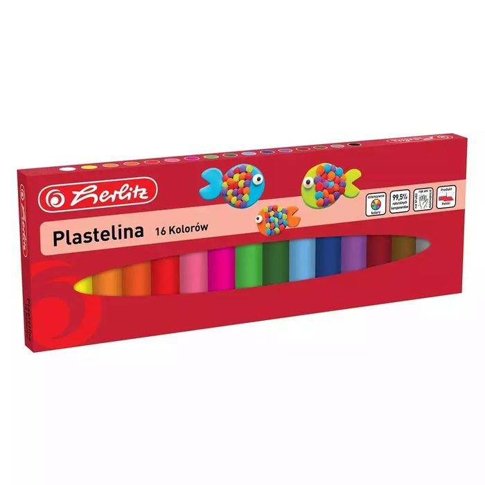 Plastelina 16 kolorów. Herlitz