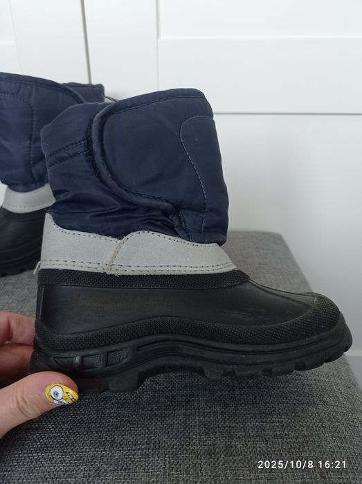 Śniegowce 27 buty zimowe na śnieg rzepy
