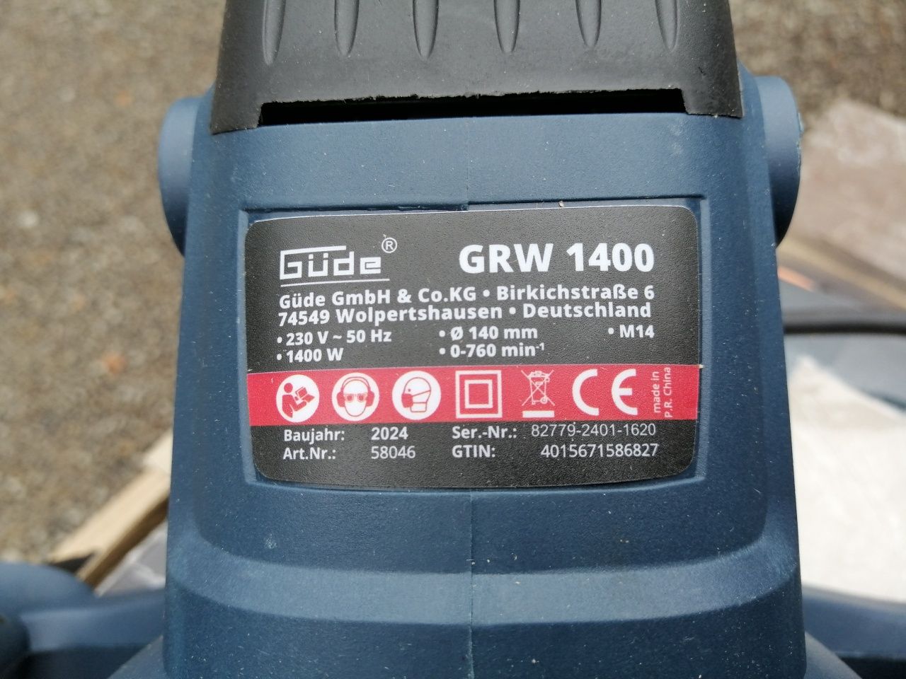Mieszadło budowlane do zapraw kleju farb Gude GRW 1400W