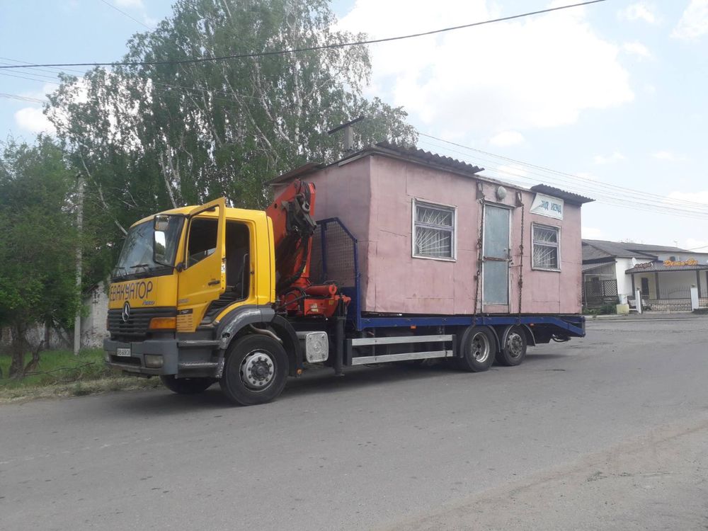 Перевезення сівалок, вагончиків, кіосків, кунгів, гаражів Маніпулятор