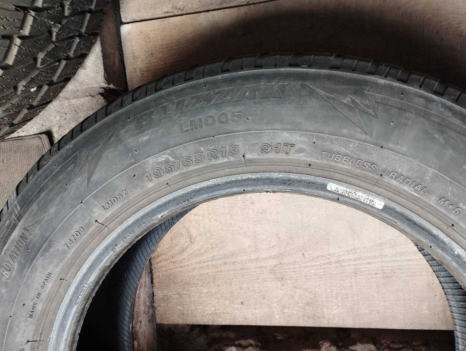 195/65 r15 Bridgestone Blizzak LM005 пара одиночка колесо шина 1шт