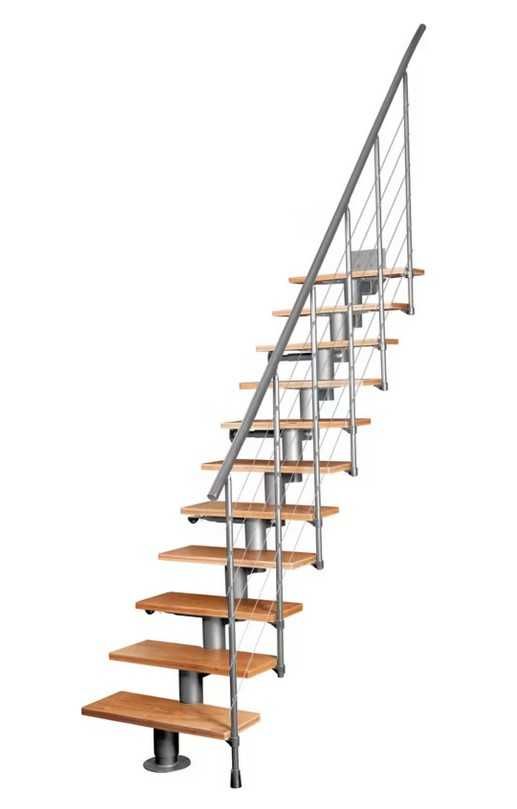 NOWE Schody modułowe Atrium DIXI 300cm 11 stopni szary stelaż olcha