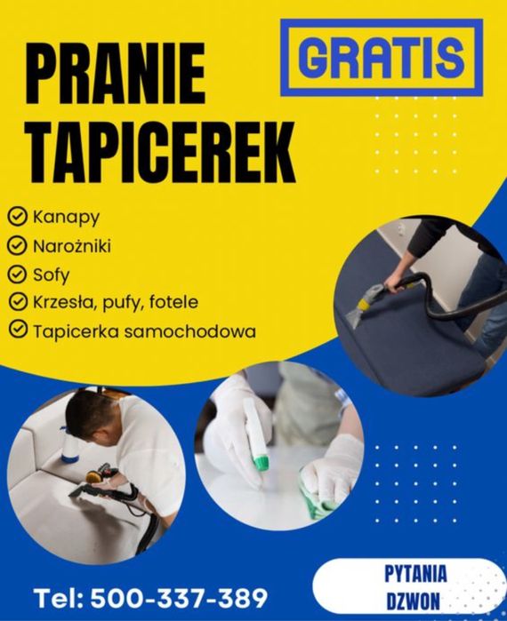 Pranie kanap, tapicerki samochodowej