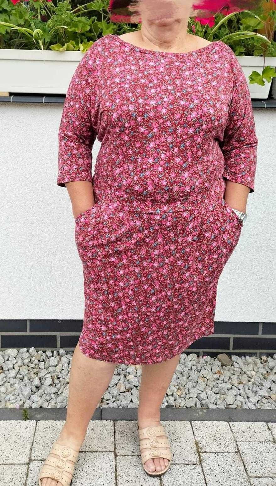 Sukienka letnia plus size, rozmiar 4xl