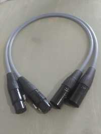 Interkonekt 2x 0.5m XLR Melodika MDC1230 OFC