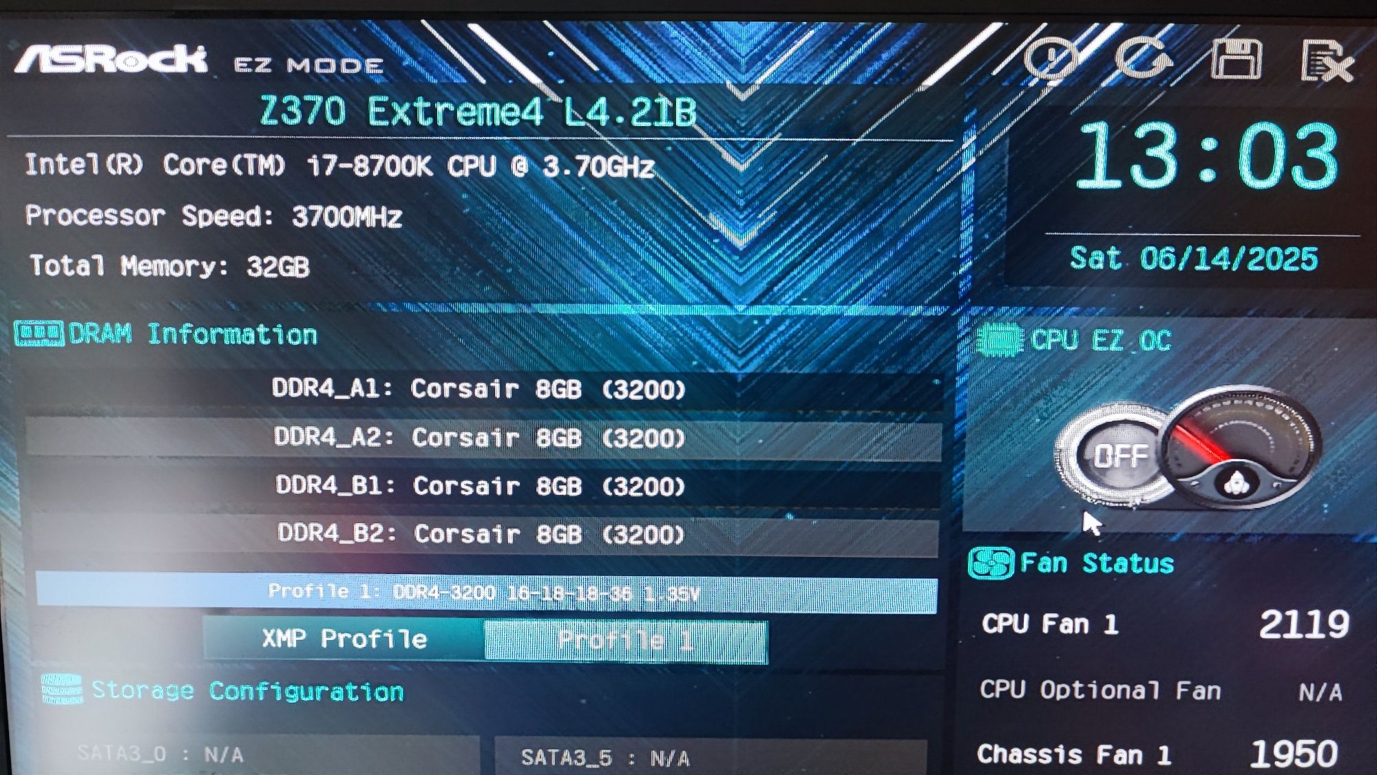 Bundle CPU Intel 8700K + MB Asrock z370 + DDR4 32Gb Corsair