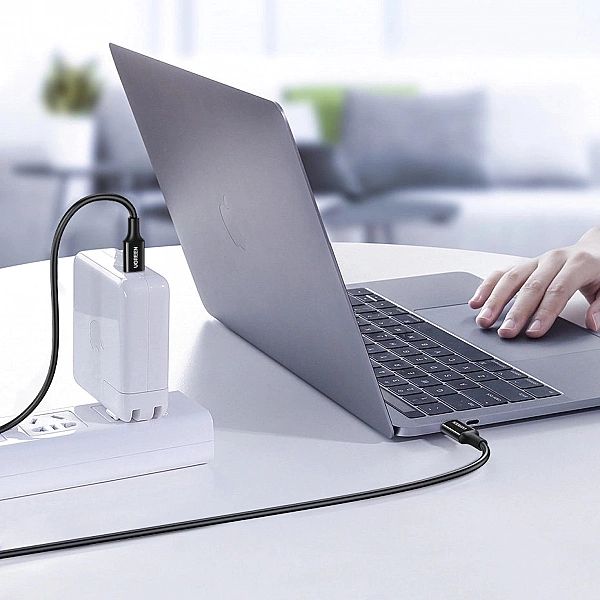 Ugreen kabel przewód USB Typ C (męski) na Typ C (męski) 1 m biały (US3