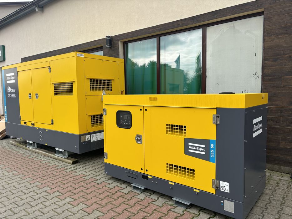 Agregat Prądotwórczy Atlas Copco QES 60 80/100 kW kva Generator NOWE