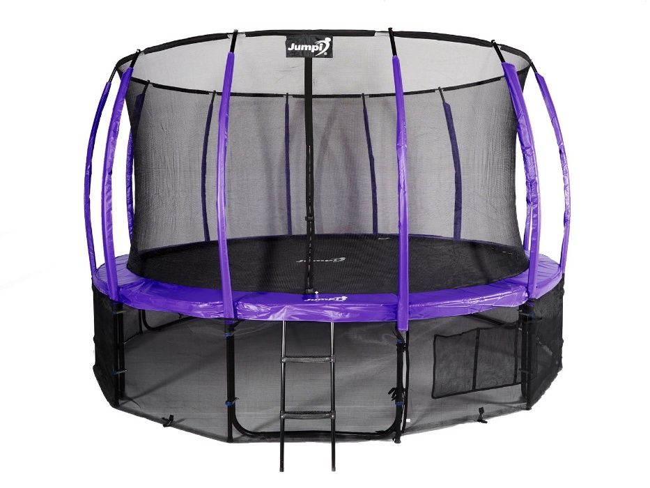 Trampolina Ogrodowa 435 cm / 14 FT fioletowa Maxy Comfort PLUS