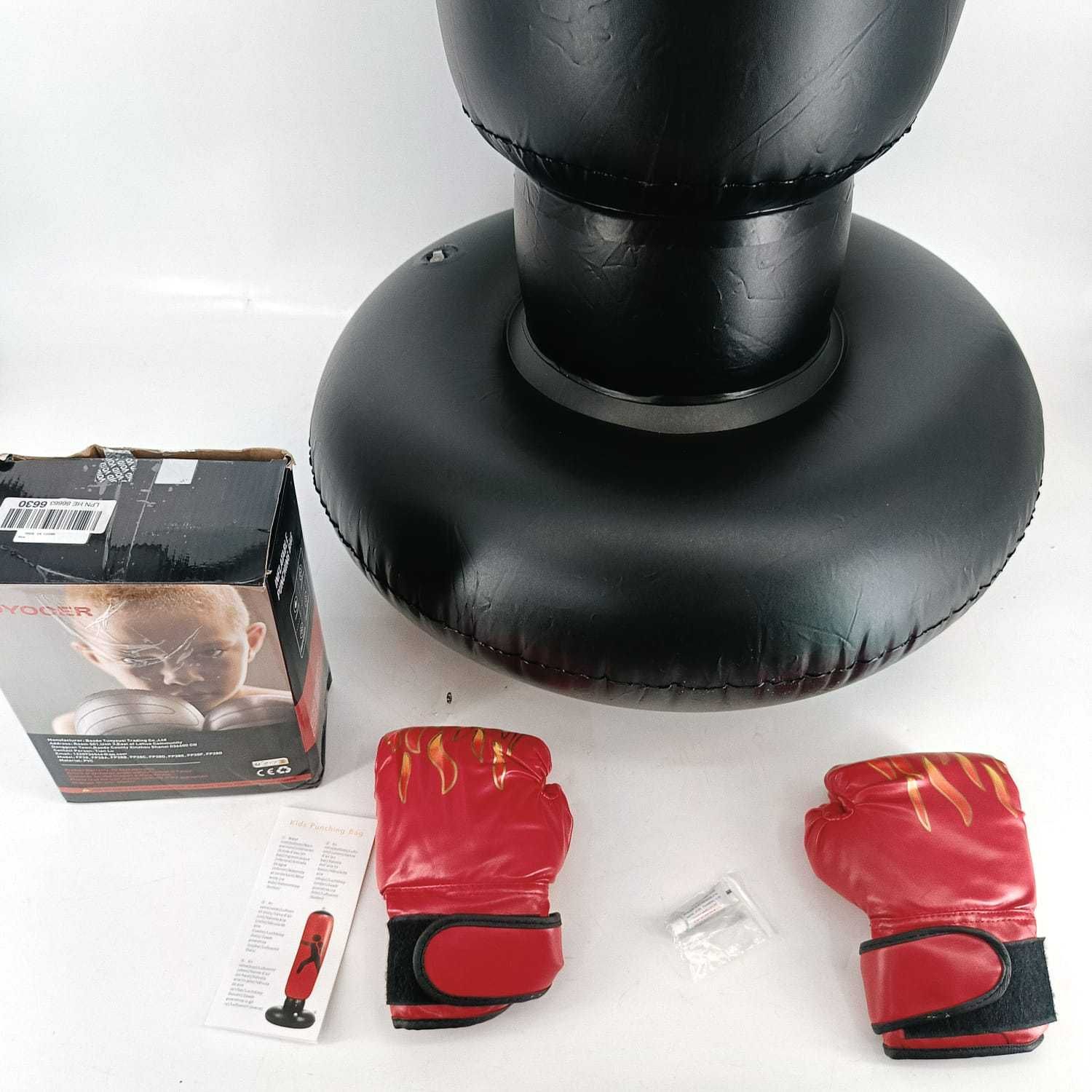Worek bokserski Ninja 160 cm dla dzieci + rękawice trening MMA