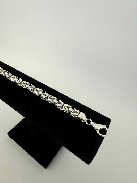 Srebrna Bransoletka Królewska 48 GRAM 25,5 CM NOWA ! PR. 925 Okazja !