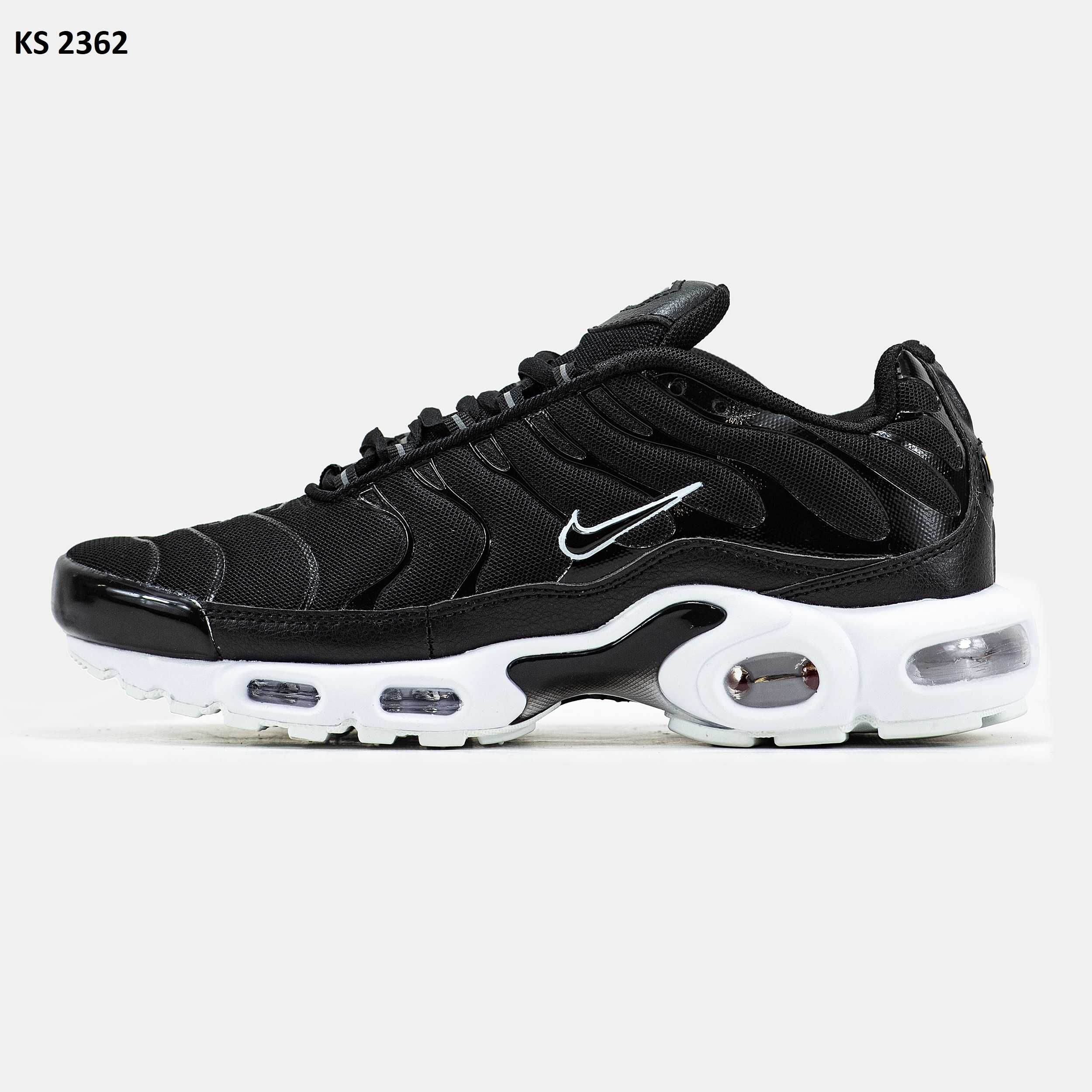 Кросівки Nike Air TN Max Plus Black White. Арт: KS 2362