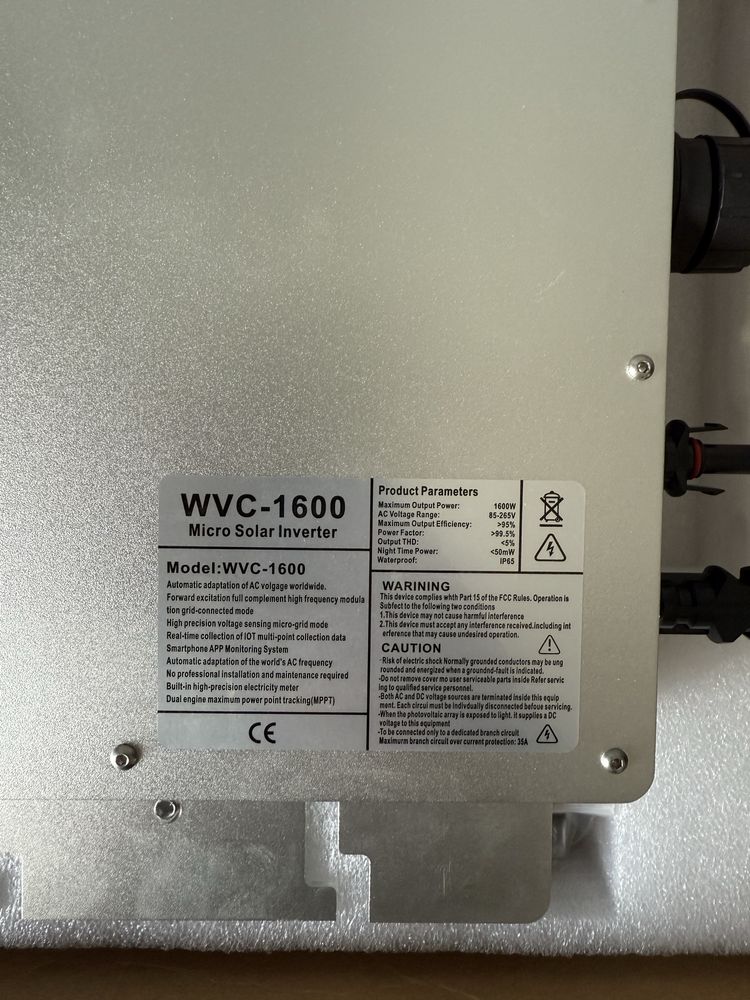 Falownik Micro Inventer 1600W Wi-Fi Nowy