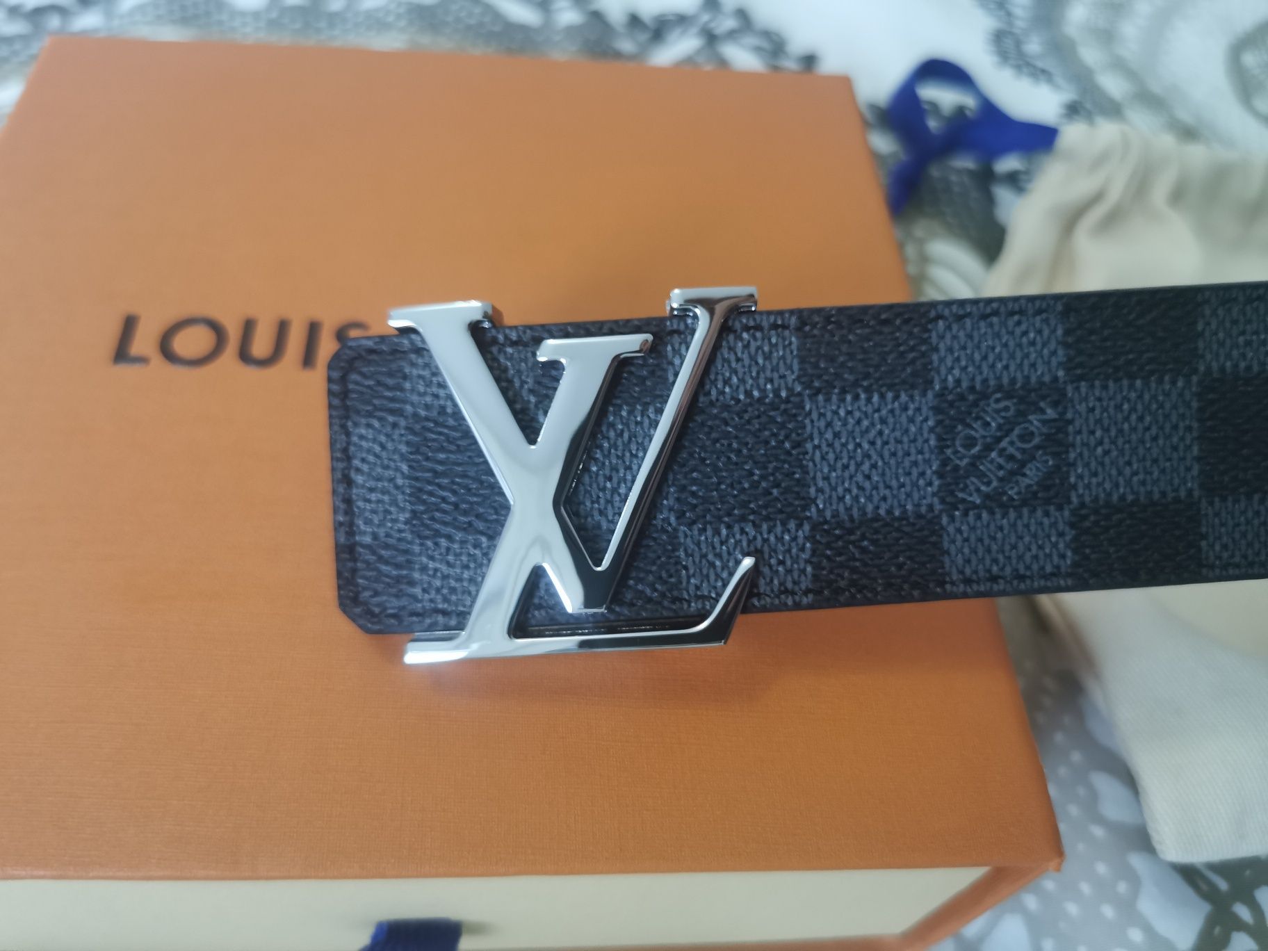 Pasek Louis Vuitton LV Damier belt