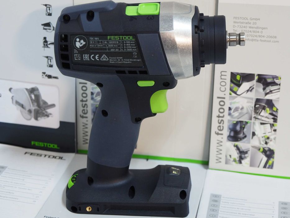 FESTOOL TDC 18/4 wkrętarka 4 biegi bez bateria 18v bezszczotkowa