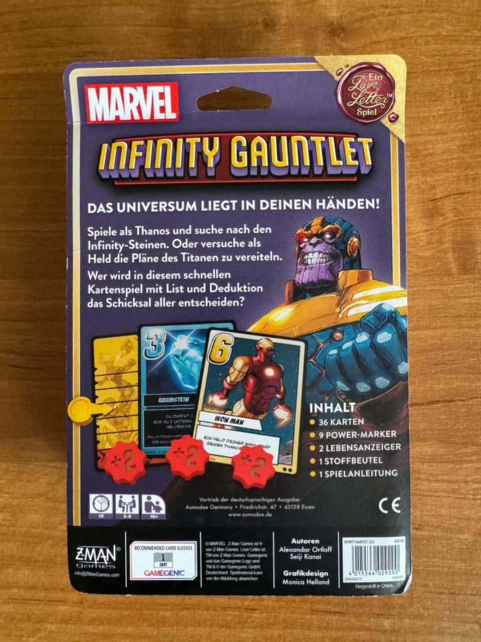 Marvel Z-man gra karciana Infinity Gauntlet