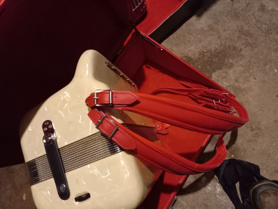 Acordeão muito antigo mas a tocar bem