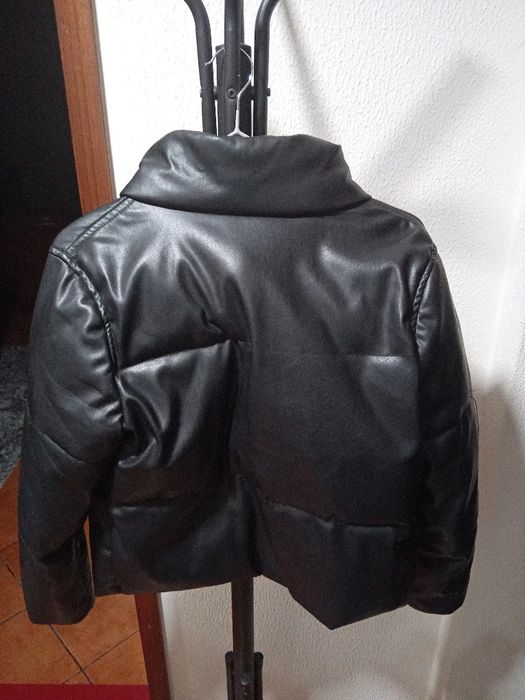 Blusão couro sintético
