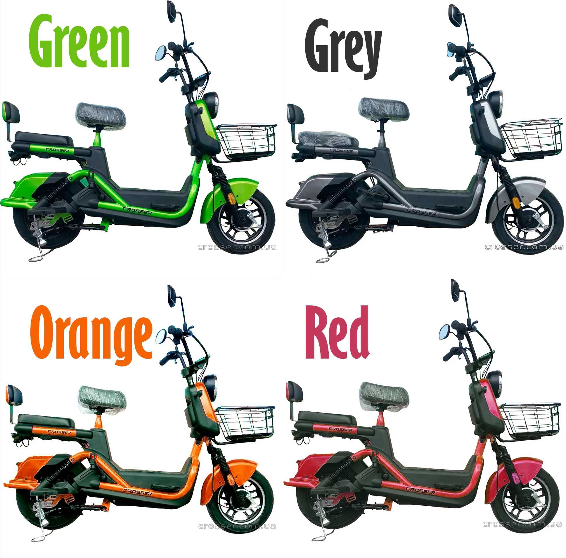 Crosser CR2/CR1 600W20A 60V Електроскутер велоскутер 2025 салатовый