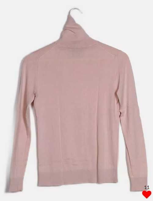 Linda Malha Gola Alta Rosê Massimo Dutti (s) (desconto: 55% off!)