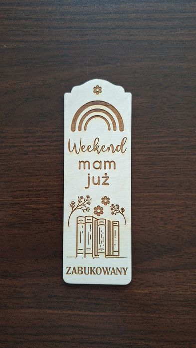 Drewniana zakładka do książki - różne wzory