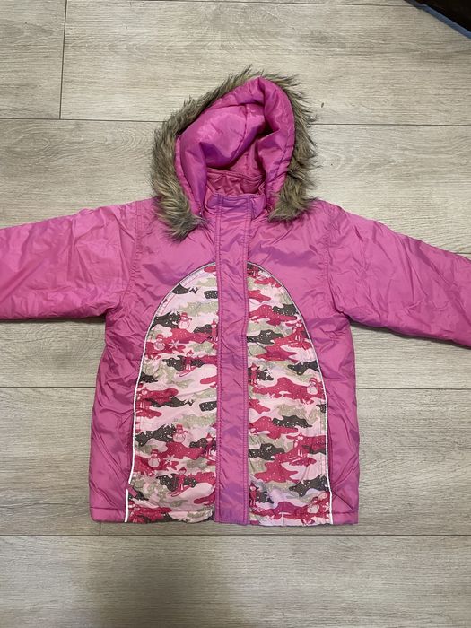 Дитячий рожевий комбез + куртка