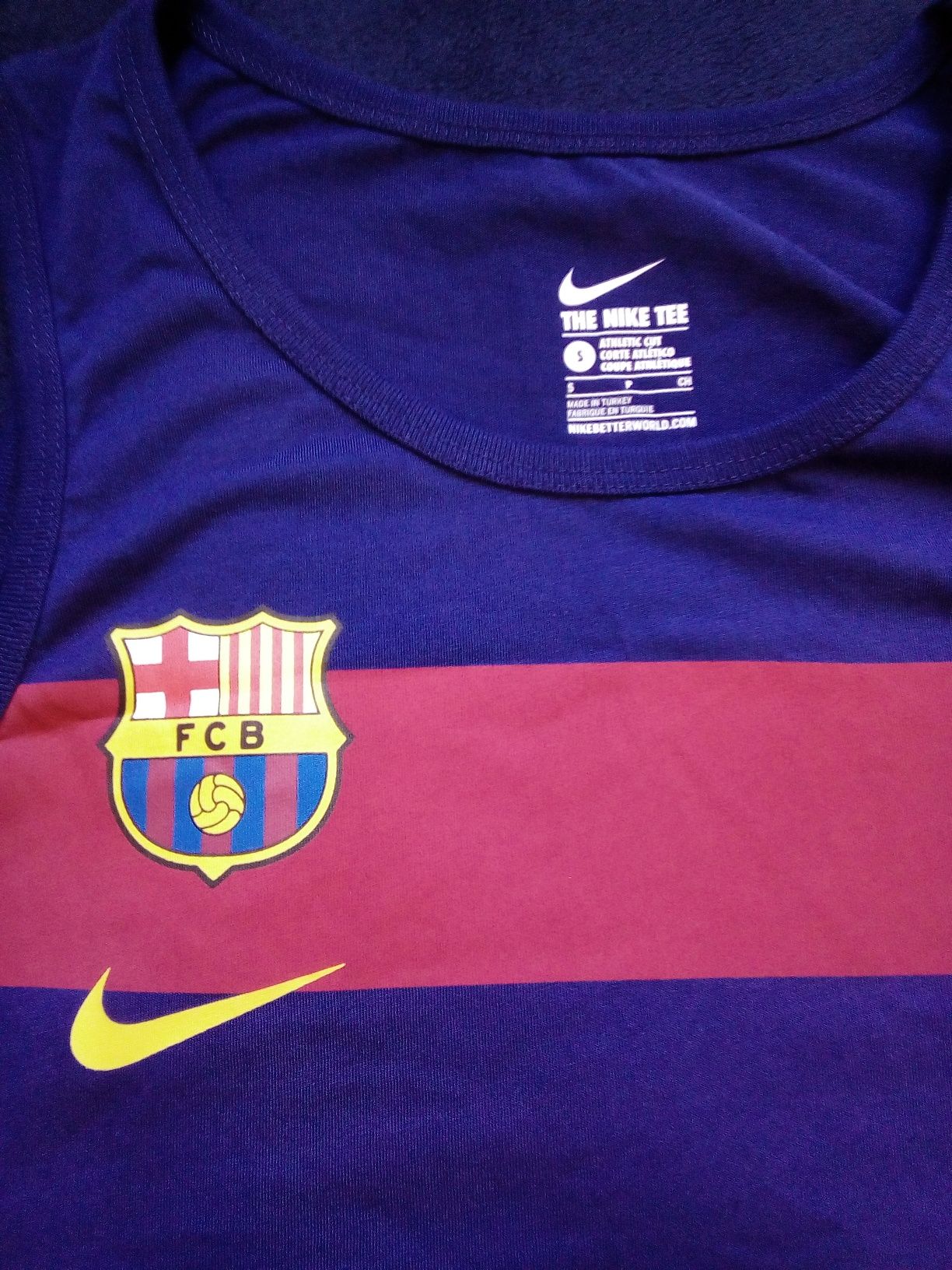 Koszulka podkoszulek tanktop Nike FC Barcelona S, 100% bawełna, nowa!