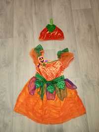 Платье с шапочкой 18-24 мес. р.86-92 на Хеллоуин Тыква Тыковка костюм