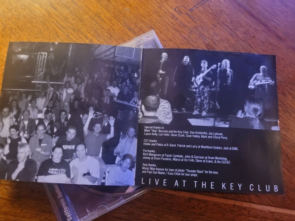 CD California Guitar Trio  Live at the Key Club 2001 self released