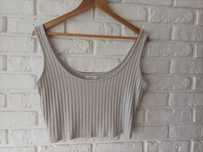Beżowy dzianowy top M/L Reserved