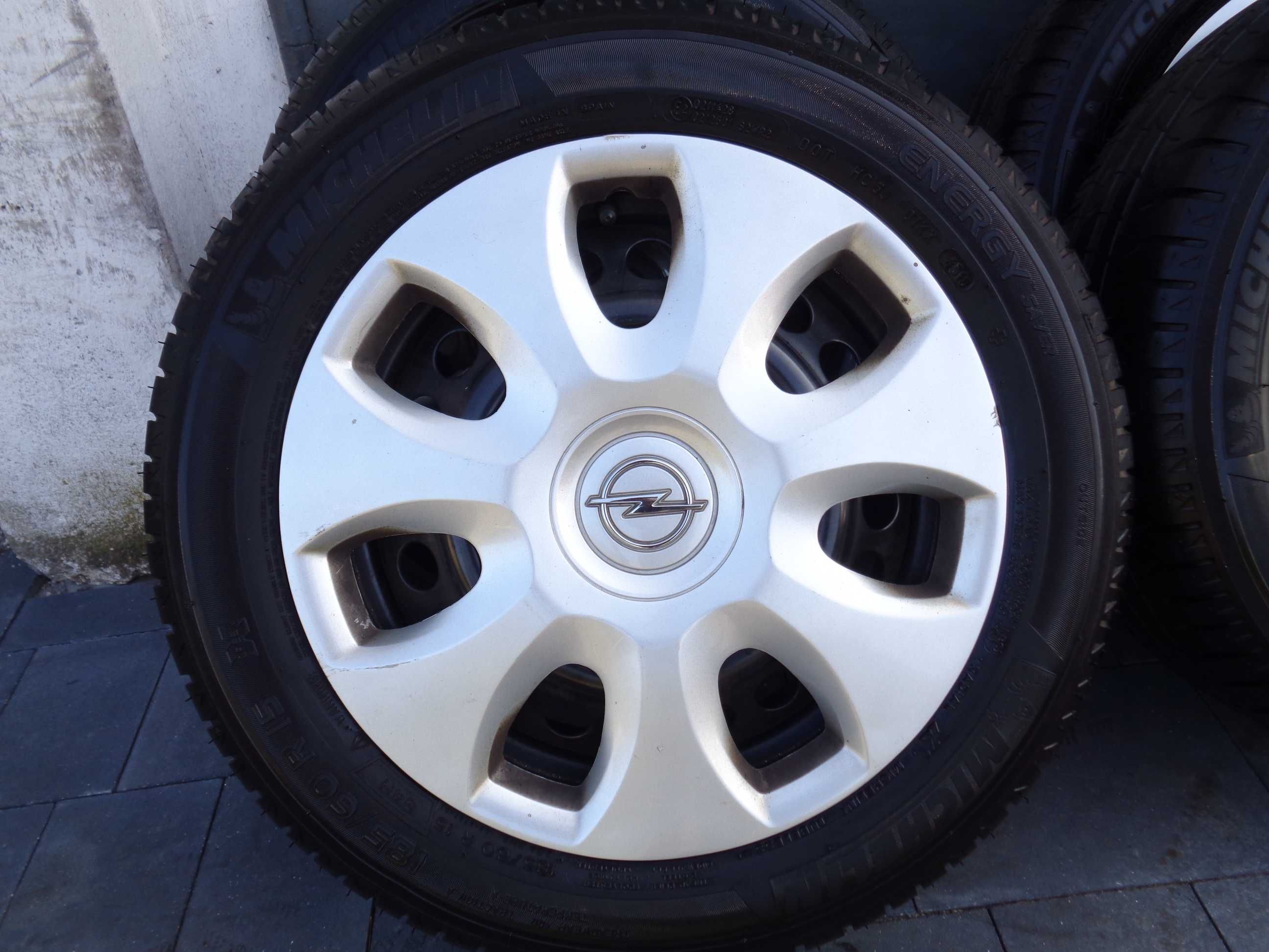 Koła letnie OPEL FIAT 15 cali 4x100 + opony 7,6mm, Corsa Punto Astra