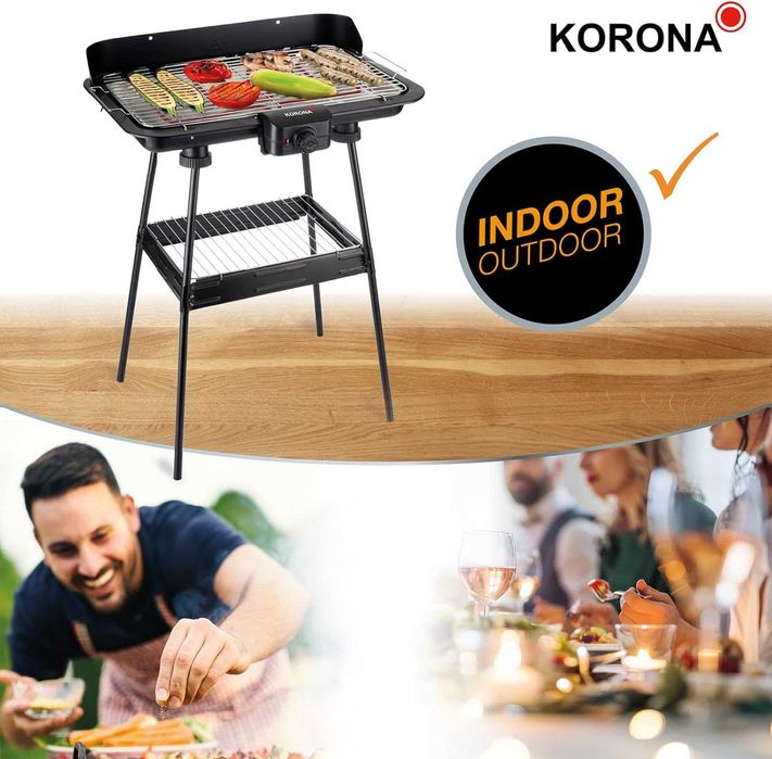 Elektryczny grill stojący z rusztem  XXL (51 x 30 cm)  2200 W