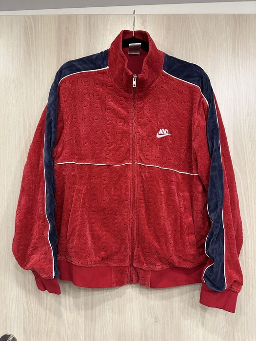 Оригінальна велюрова олімпійка Supreme x Nike розмір М