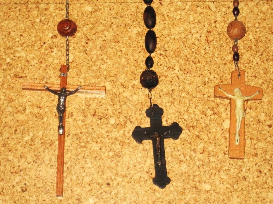 Lote de 5 terços grandes , 100 a 150 cm