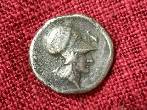 Античная монета Статер Коринф 400-375 год до н.э. Афина Пегас