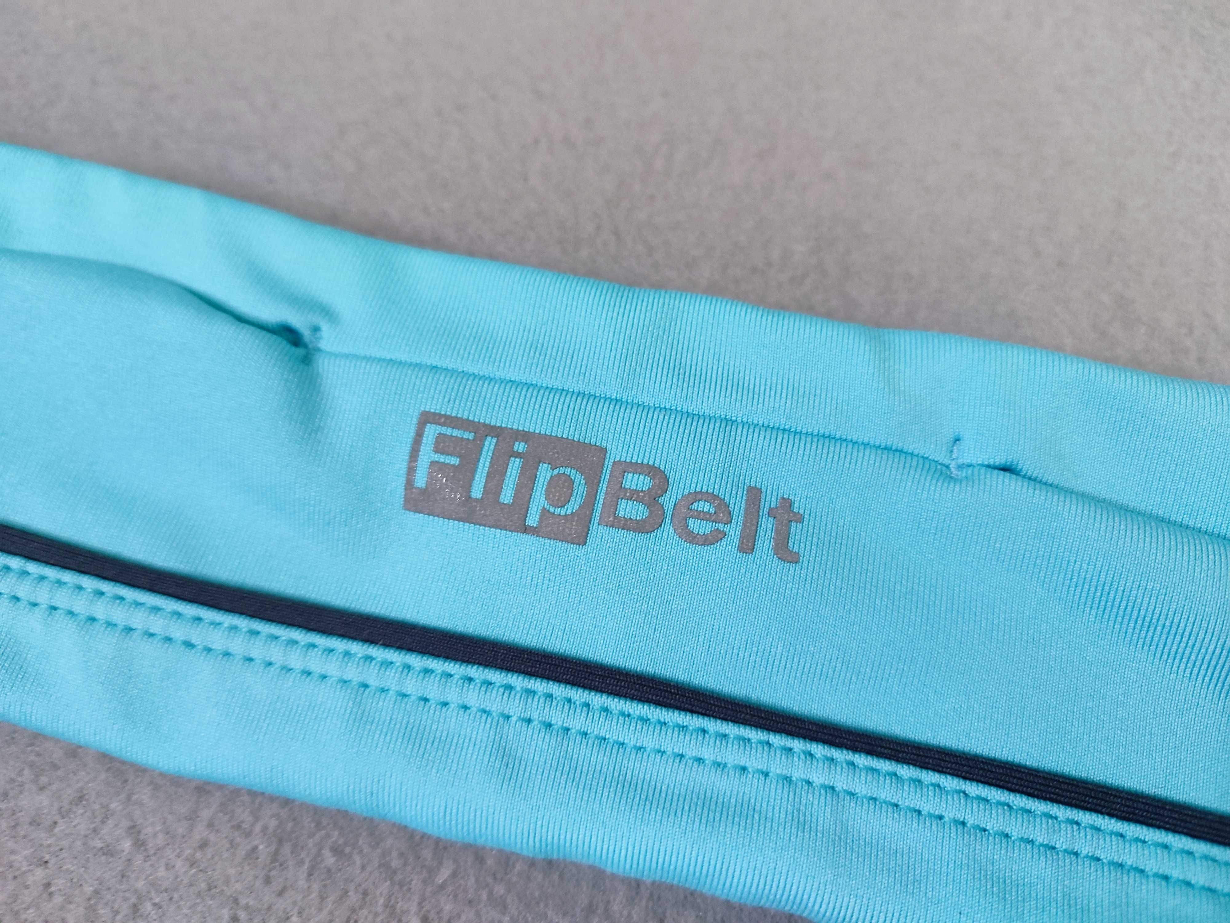 Пояс для бега, поясная сумка Flip Belt, голубой
