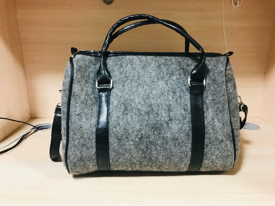 Torebka filcowa folkowa wzór łowicki filc boho vintage kuferek etno