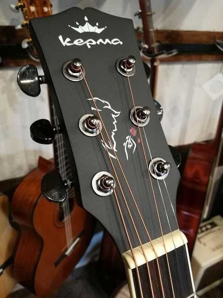 Gitara akustyczna KEPMA D1C BKM akustyk czarna satyna