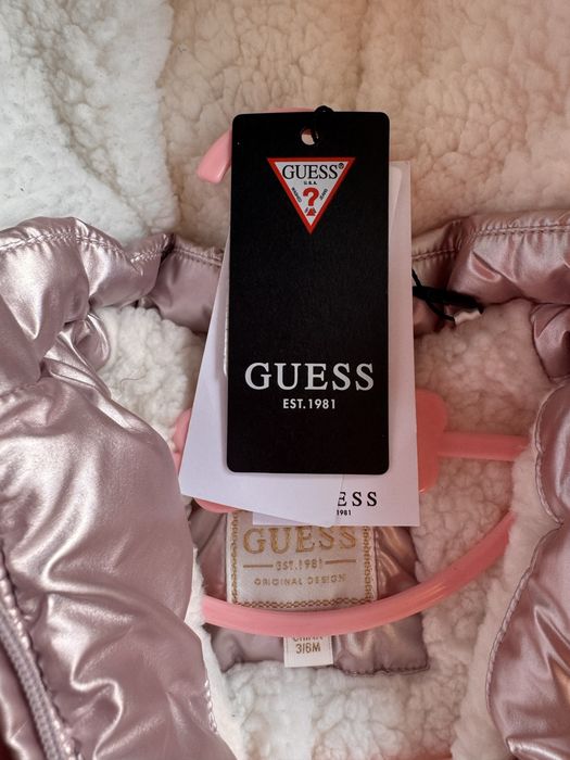 Kurta Guess 68 3-6m różowa NOWA z metką