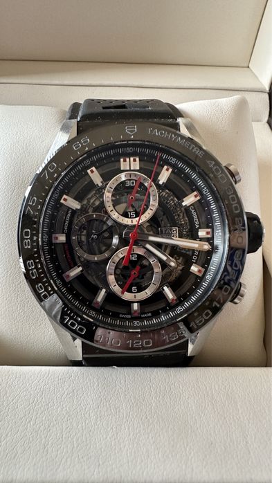 Tag Heuer Carrera 01 45 mm Ceramic bezel