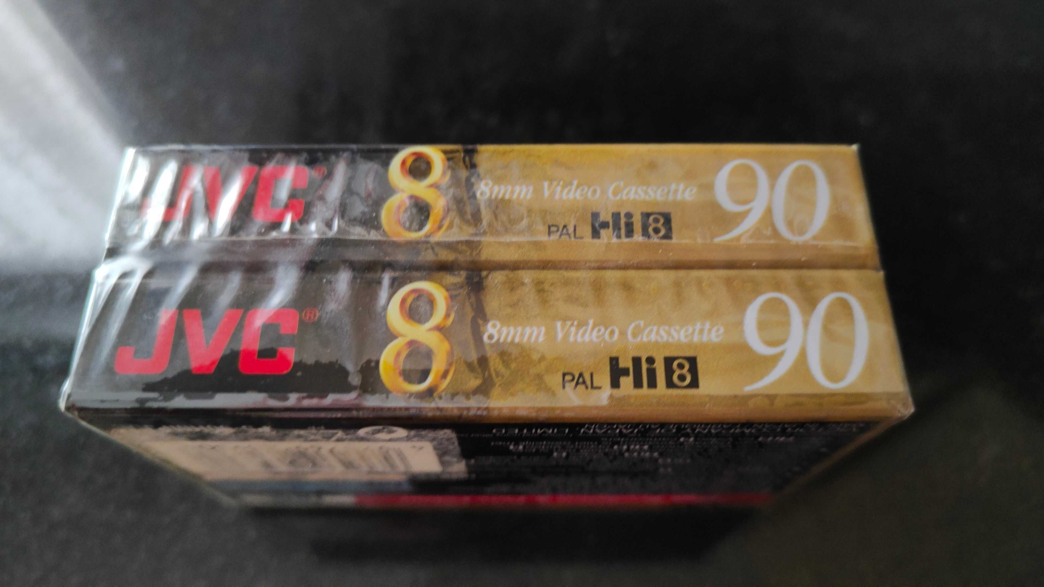2 cassetes JVC HMP90 Hi8 Metal 8mm