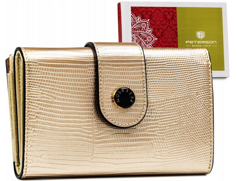 elegancki, skórzany portfel damski - peterson
