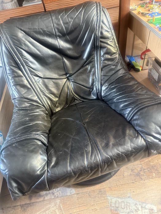 Fotel skórzany- obrotowy