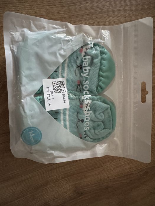 Skarpetki antypoślizgowe dla niemowląt 14cm