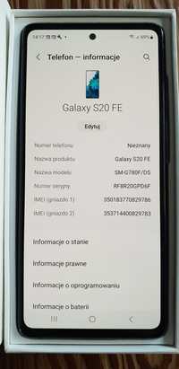 Samsung S20 FE 256Gb Cloud Navy Nowe designerskie Etui