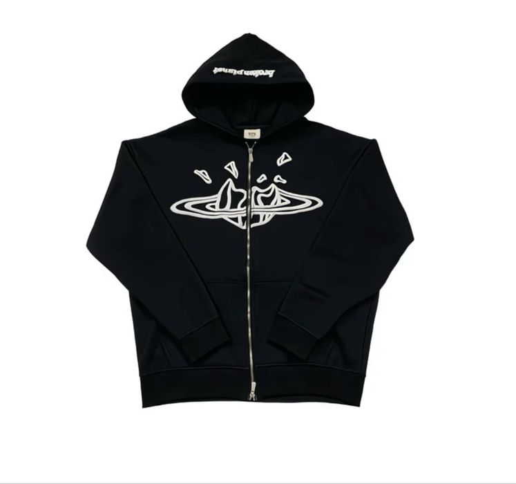 Зіп-худі Broken planet Black orbit, броукен планет кофтна на замку y2k