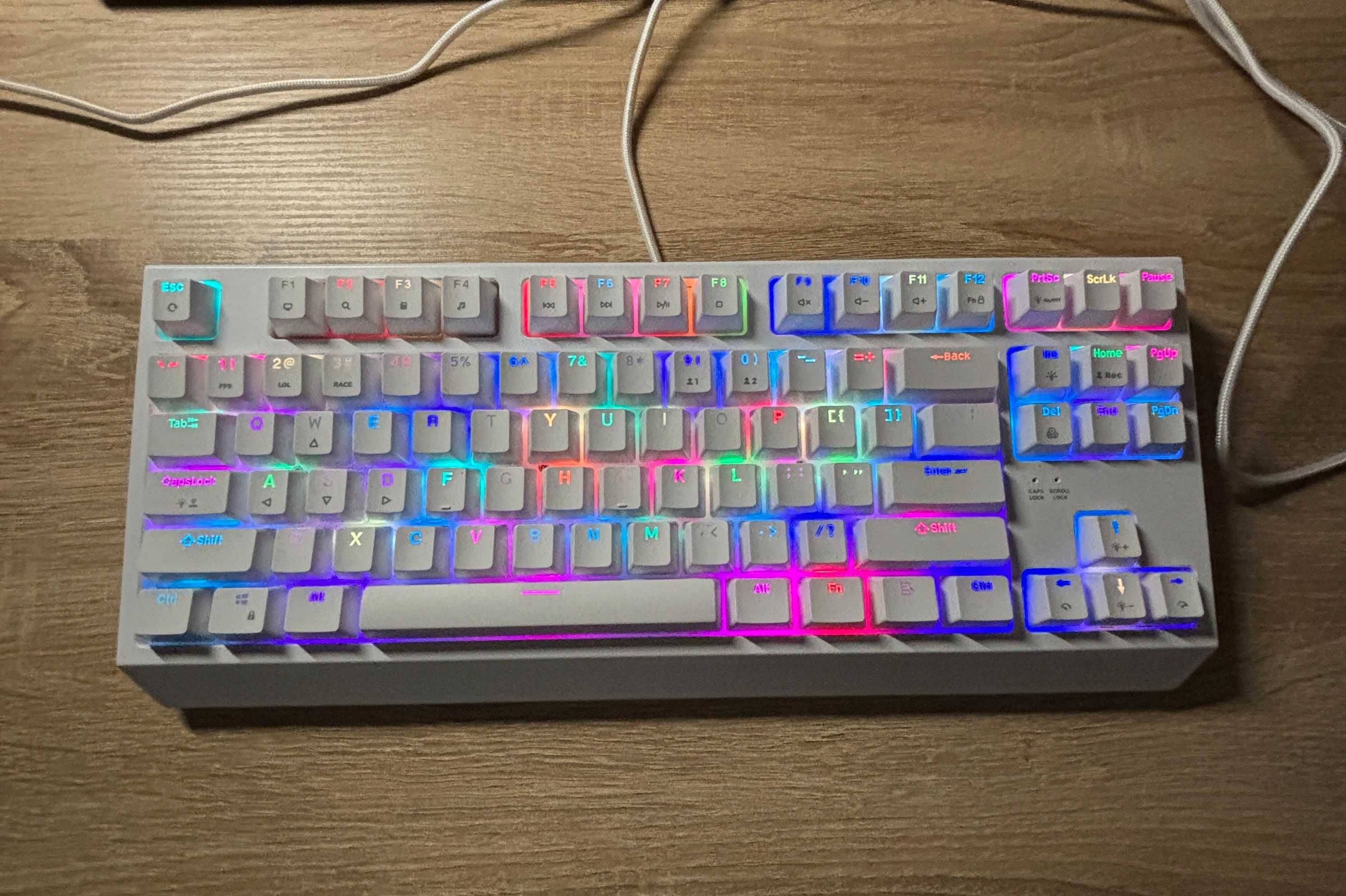 Klawiatura GENESIS Thor 230 TKL Outemu Red Biały