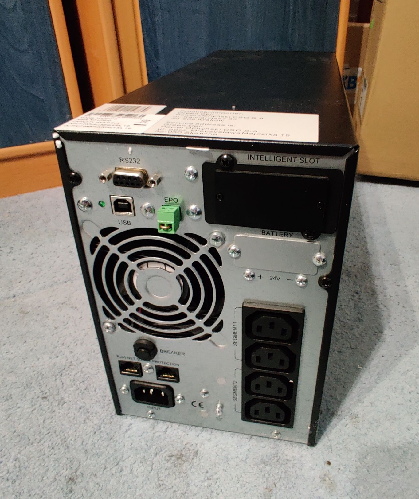 джерело безперебійного живлення (UPS) Green Cell MPII 1000VA (UPS10)