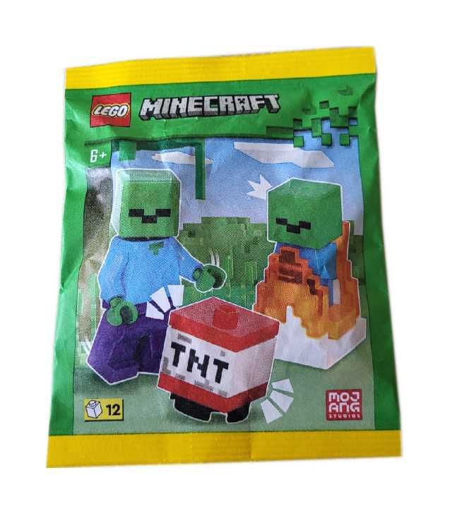 LEGO Minecraft Zombie, Burning Baby Zombie, TNT #662403 polybag zestaw